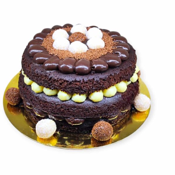 Naked cake coco e chocolate