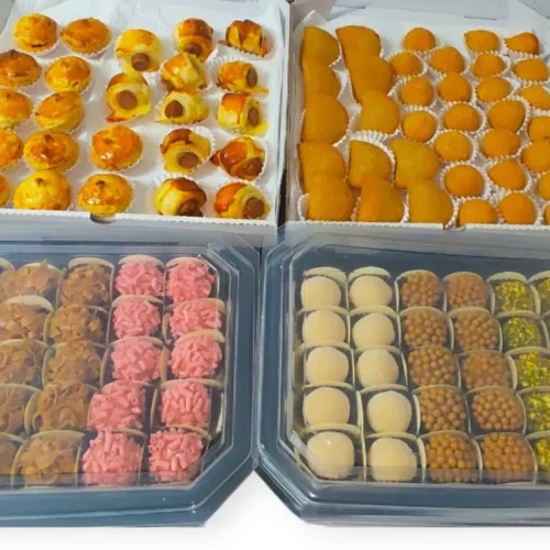 Pack 60 brigadeiros e 60 salgados