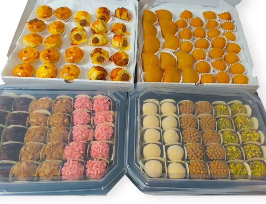Pack 60 brigadeiros e 60 salgados
