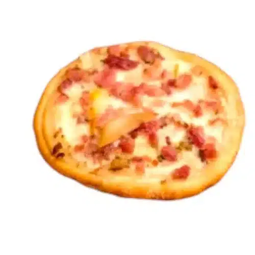 Mini pizza queijo e fiambre
